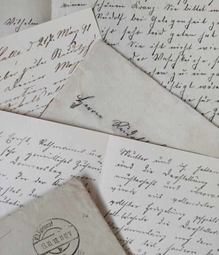 Der Staub alter Briefe